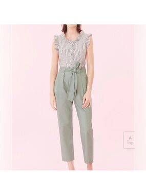 La Vie Rebecca Taylor Sea Grass Poplin The Pant